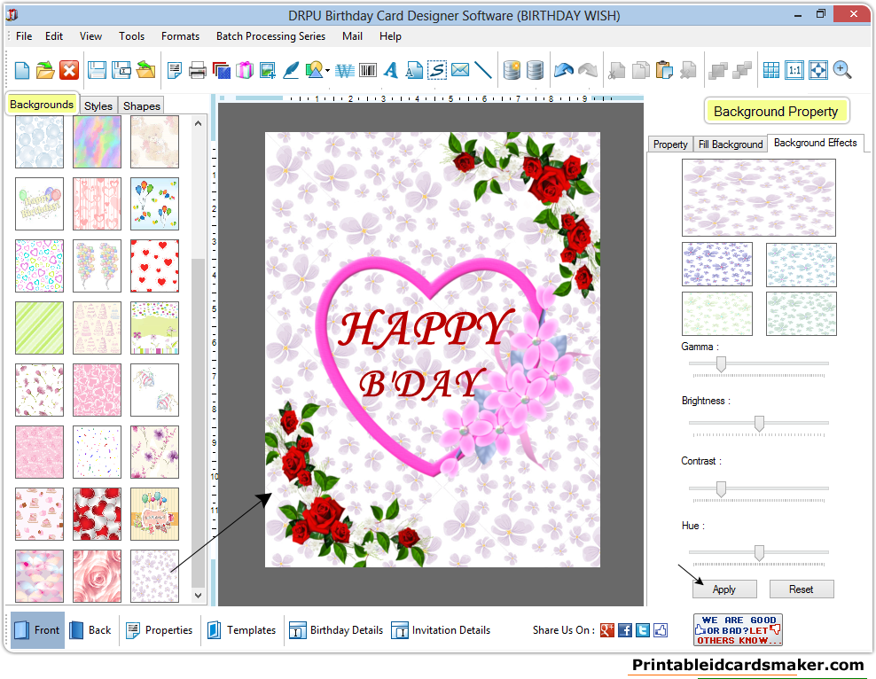 printable card maker