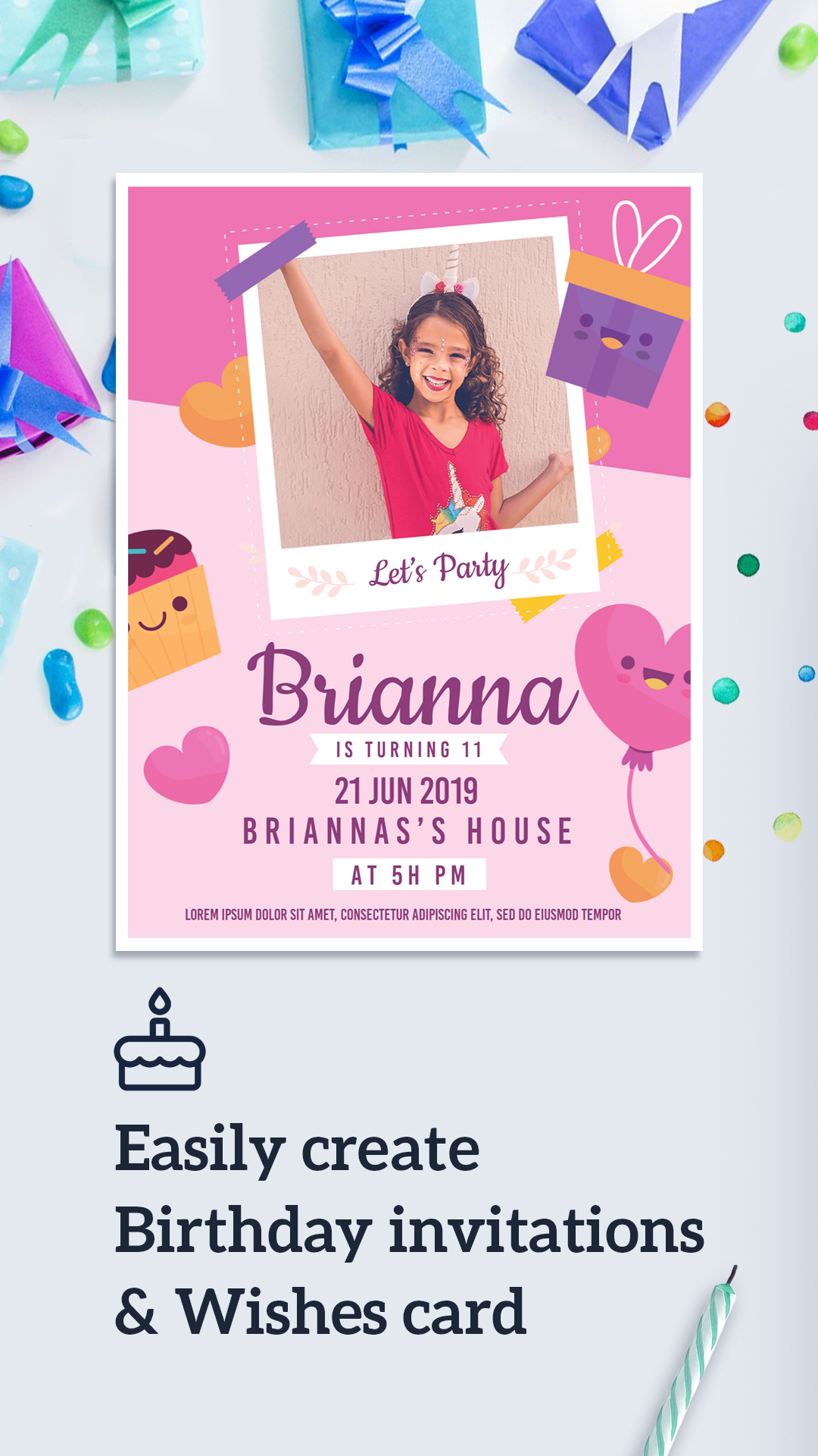 invitation maker birthday card