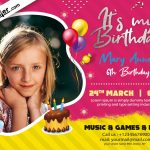 Birthday Invitation Card Psd Template Free Infoupdate