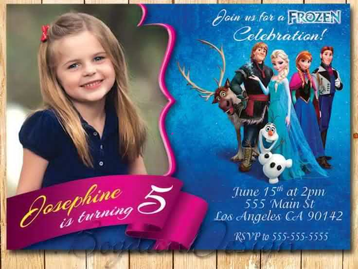 Birthday Invitation Templates Elsa Cards Design Templates
