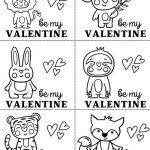 Black And White Printable Valentine Cards