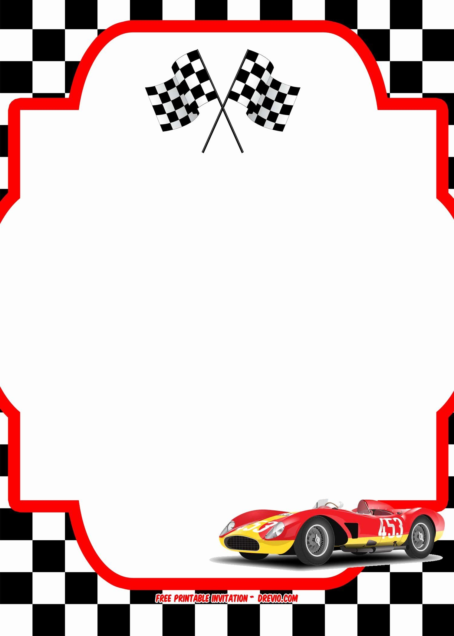 invitation template cars
