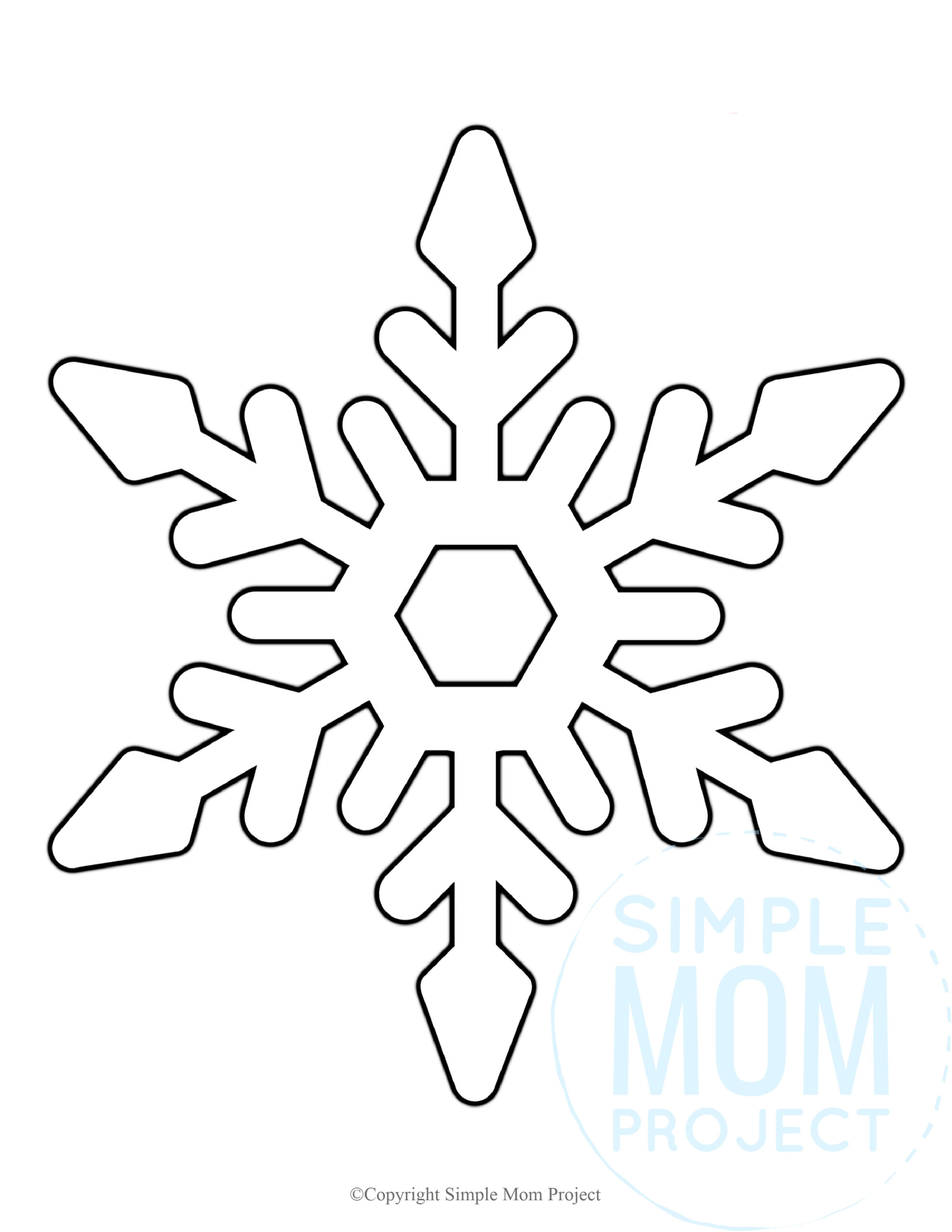 Blank Snowflake Template Sampletemplate my id Blank Snowflake Template Sampletemplate my id