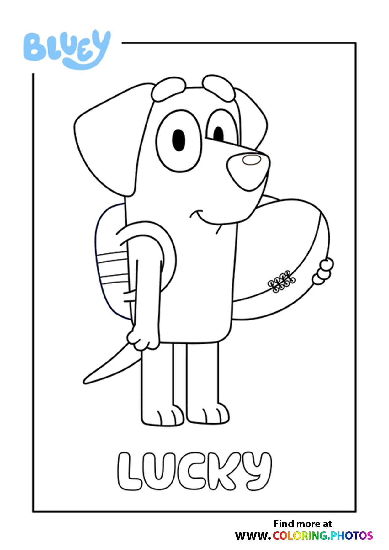 printable coloring bluey