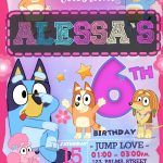 Bluey Birthday Invitation Bluey Digital Invitation Bluey 53 OFF
