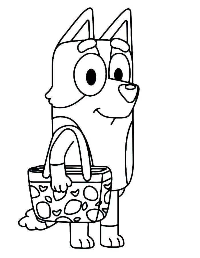Bluey Coloring Pages Free Printable PDF 