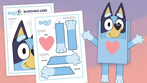 printable bluey paper craft