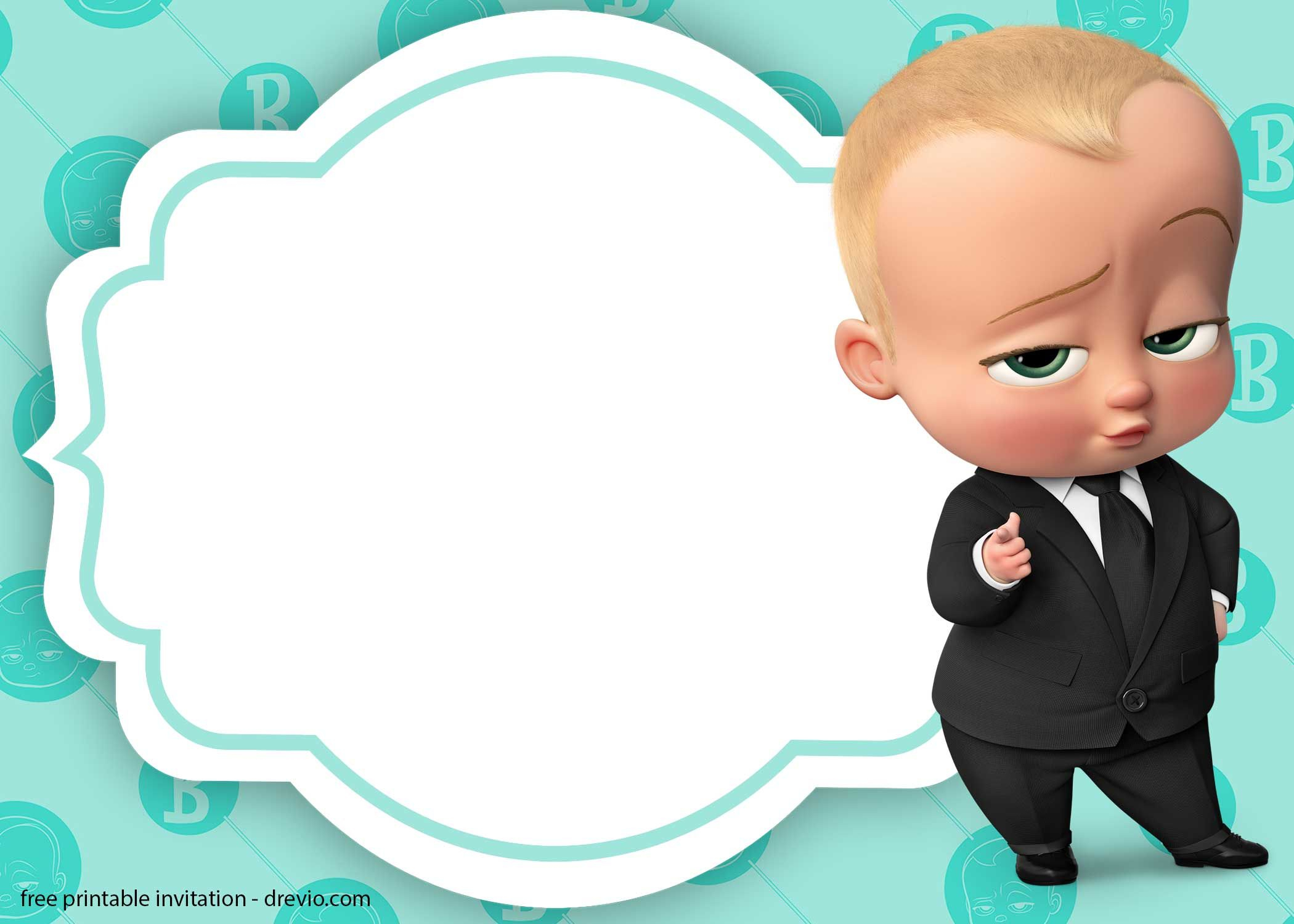 invitation template boss baby