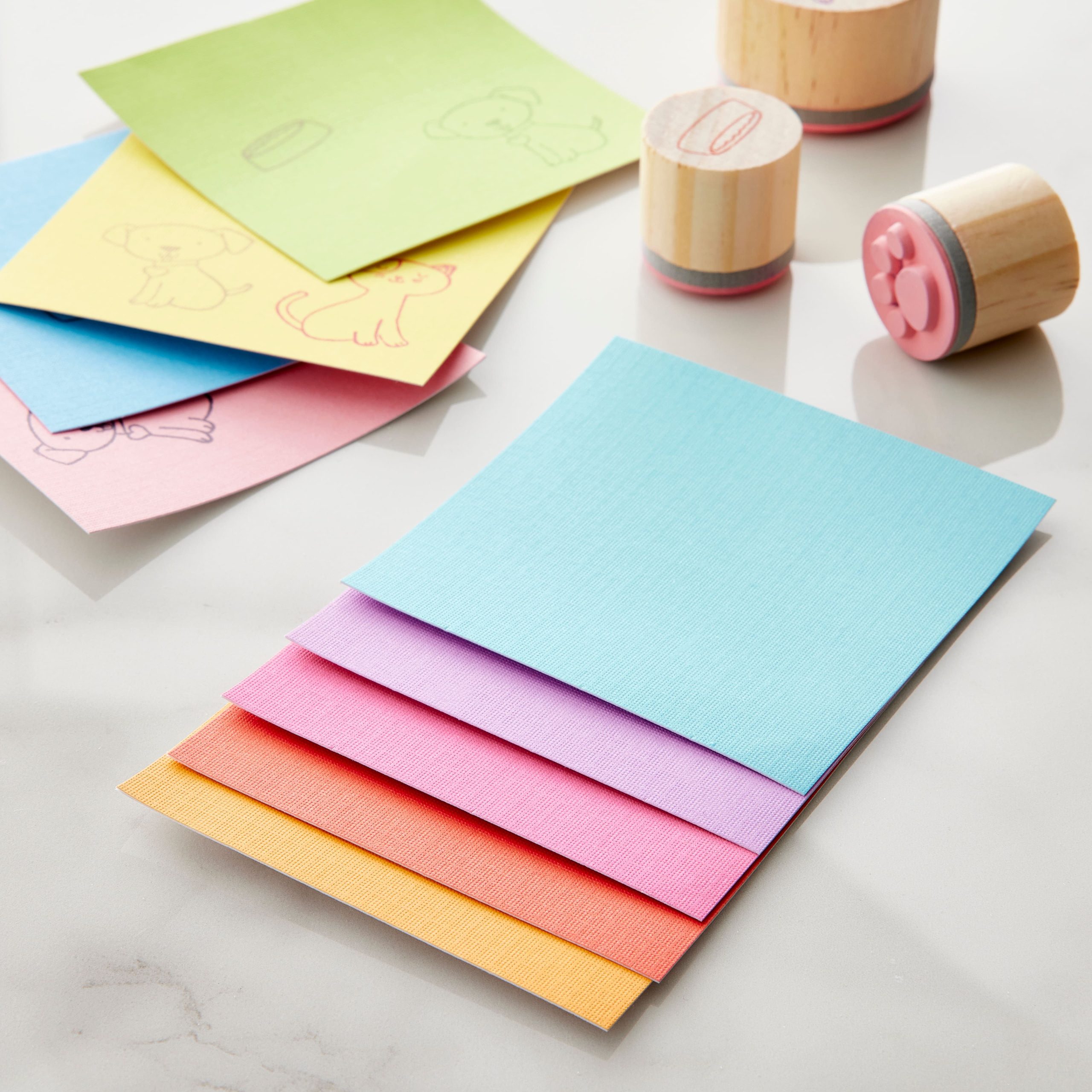 Bright Textured Adhesive Back Cardstock Paper Pad By Recollections 3 