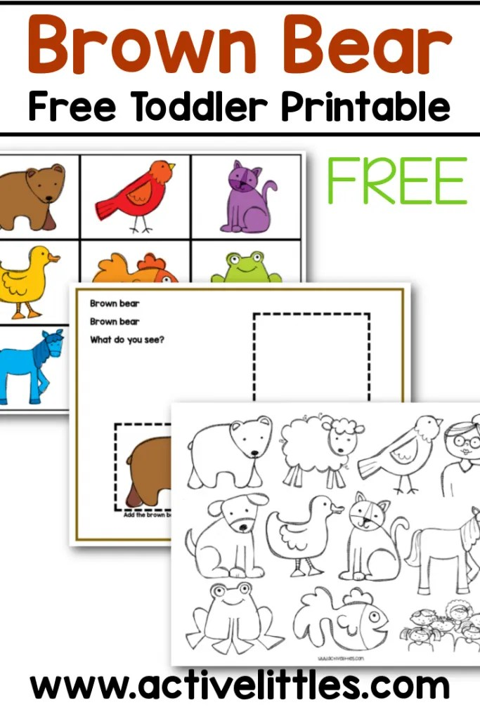 free printable brown bear brown bear activities for 2 year olds