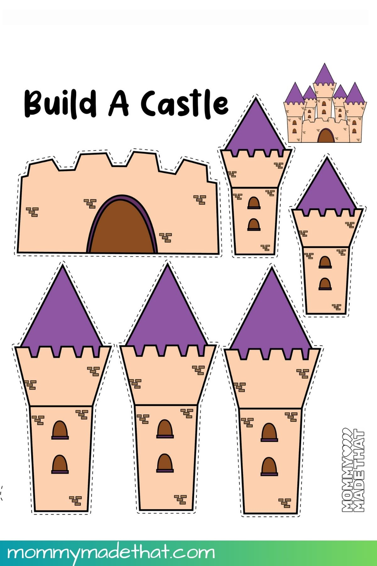 printable castle craft