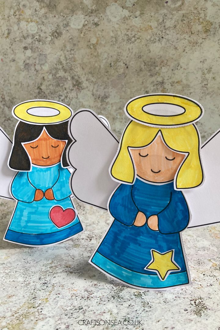 printable angel craft