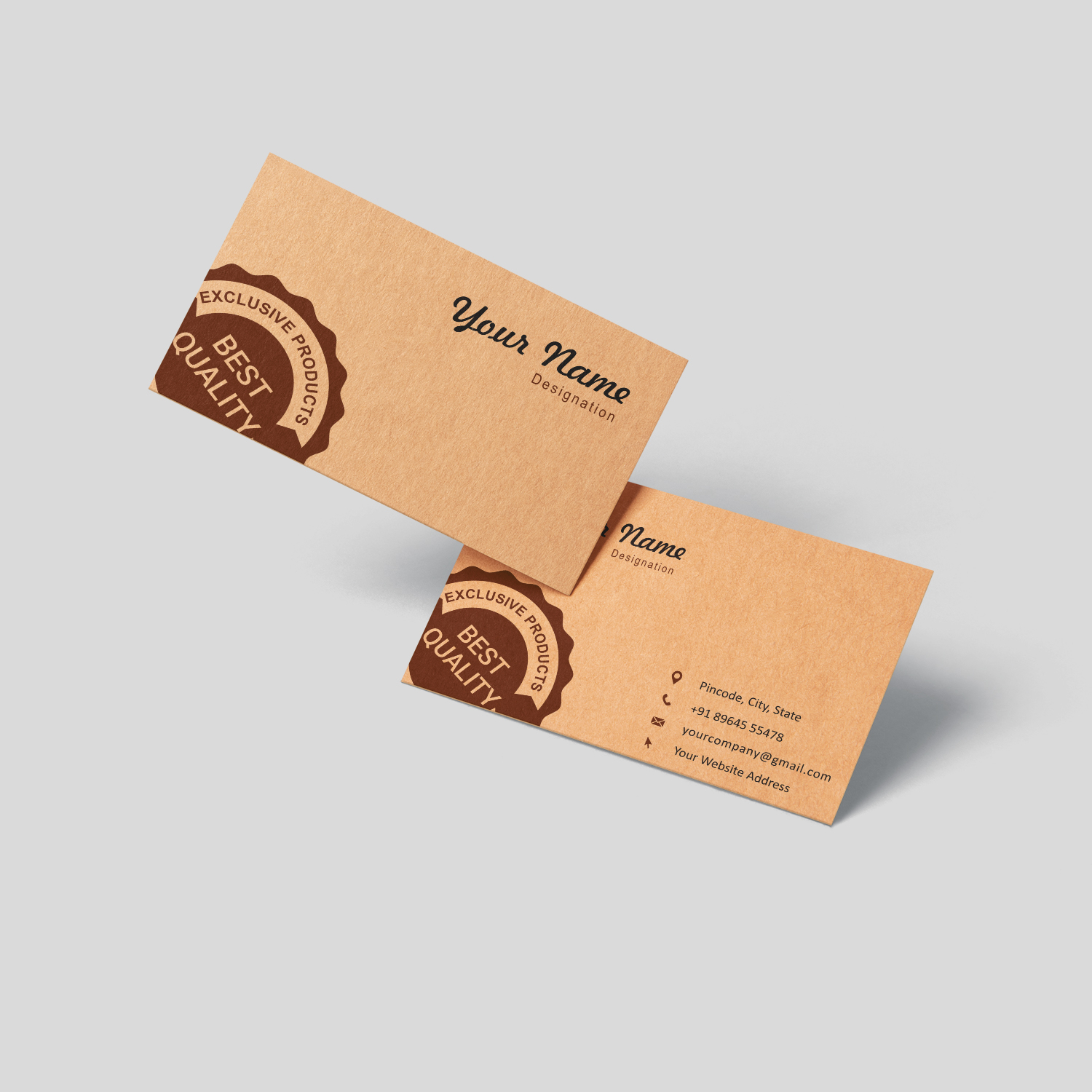 Business Cards Kraft Paper