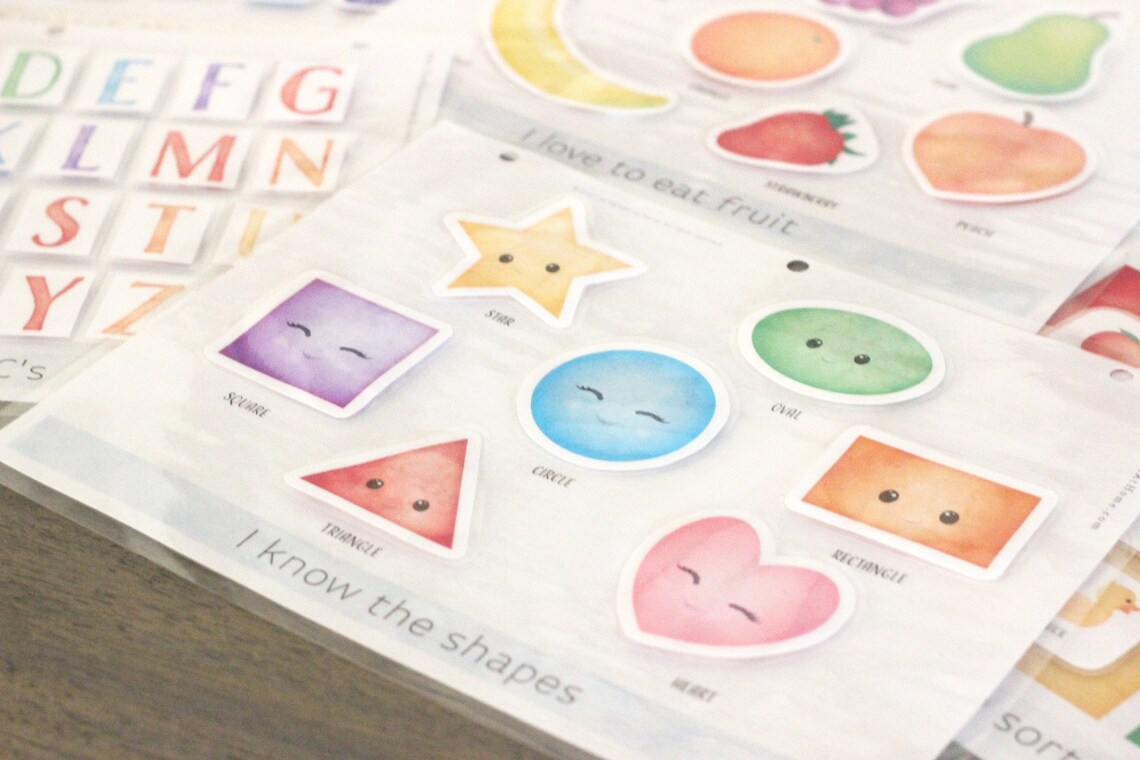 Busy Book Printable Toddler Activities Montessori Homeschool Etsy Canada