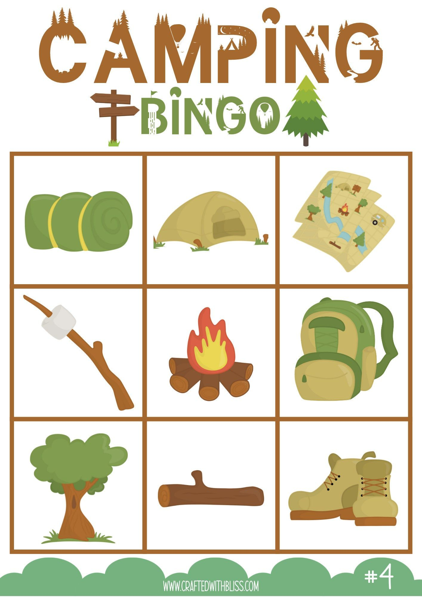 printable camping activities for kids
