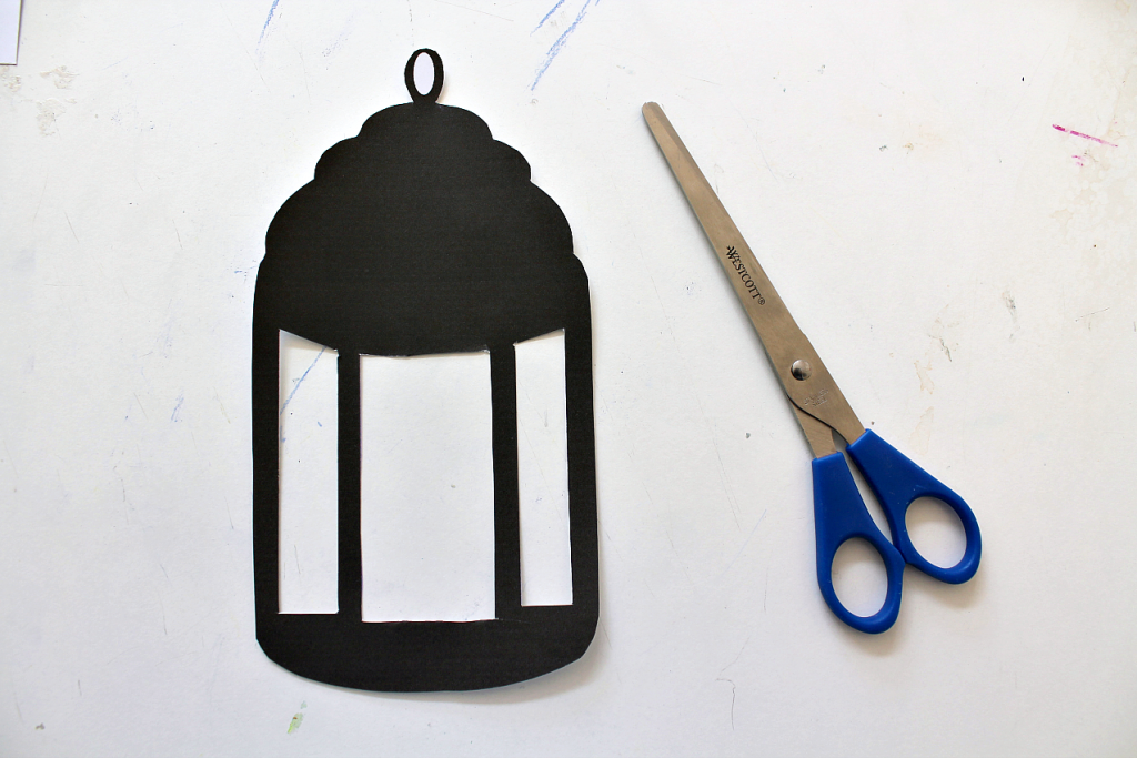 printable lantern craft template