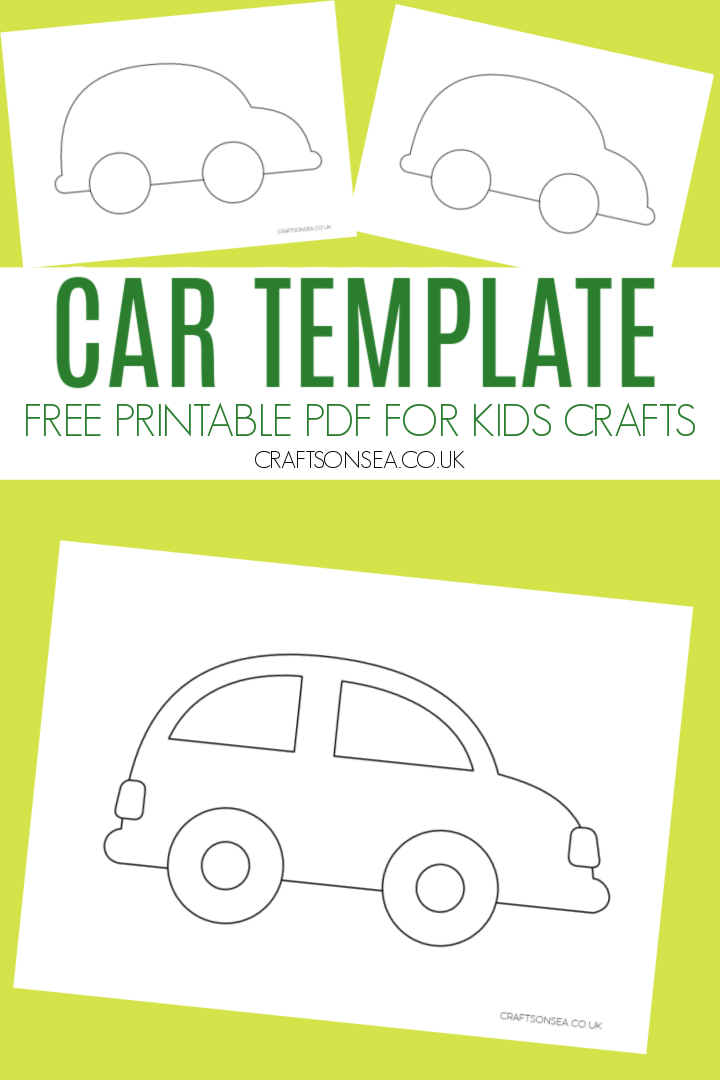 printable car craft for kids