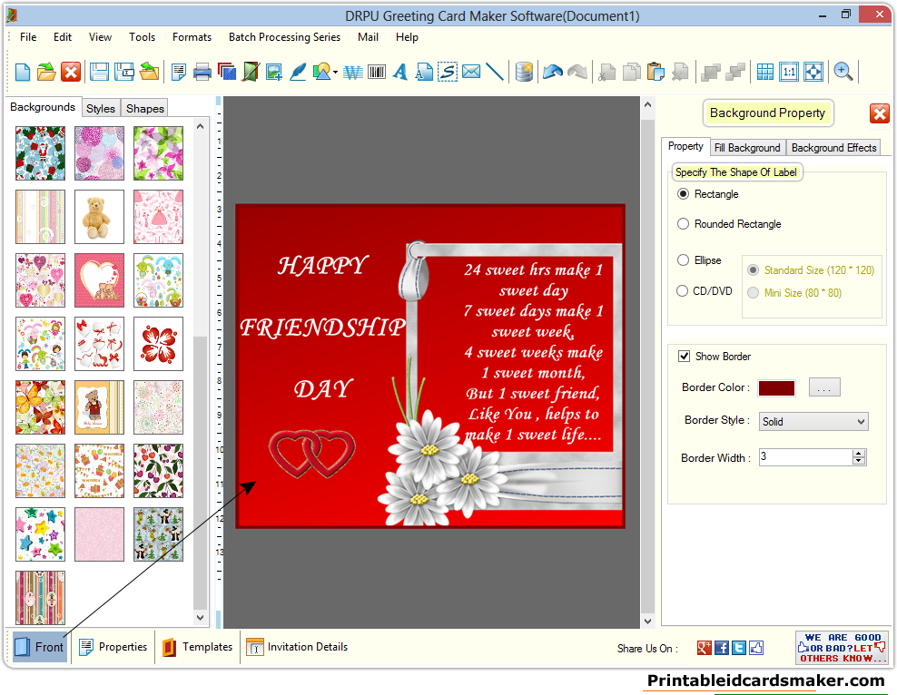 Card Maker Printable