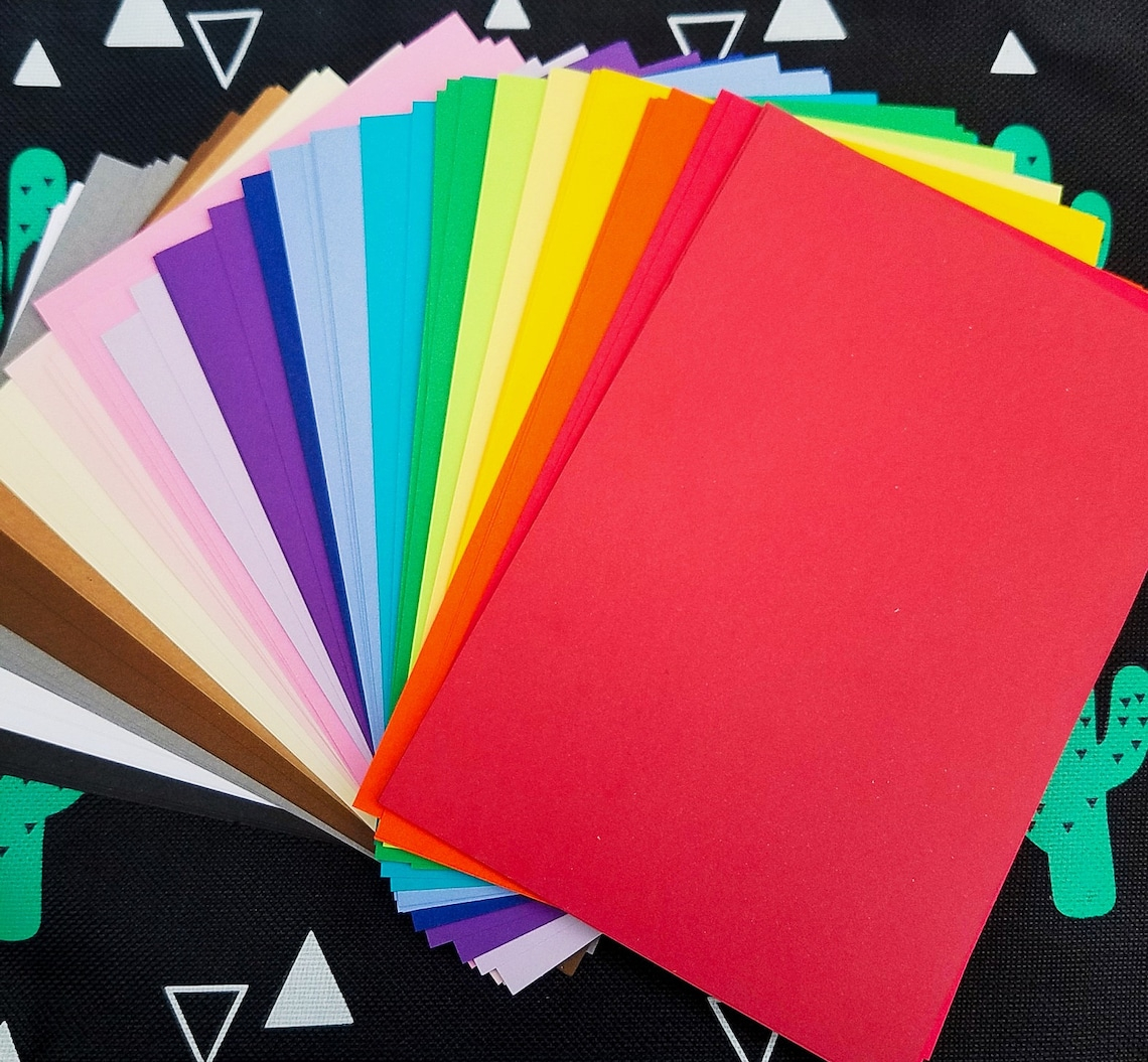 Card Stock Paper Premium Cardstock Scrapbook Paper 65 Lb Etsy