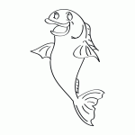 Cartoon Fish Coloring Page A Free Ocean Coloring Printable