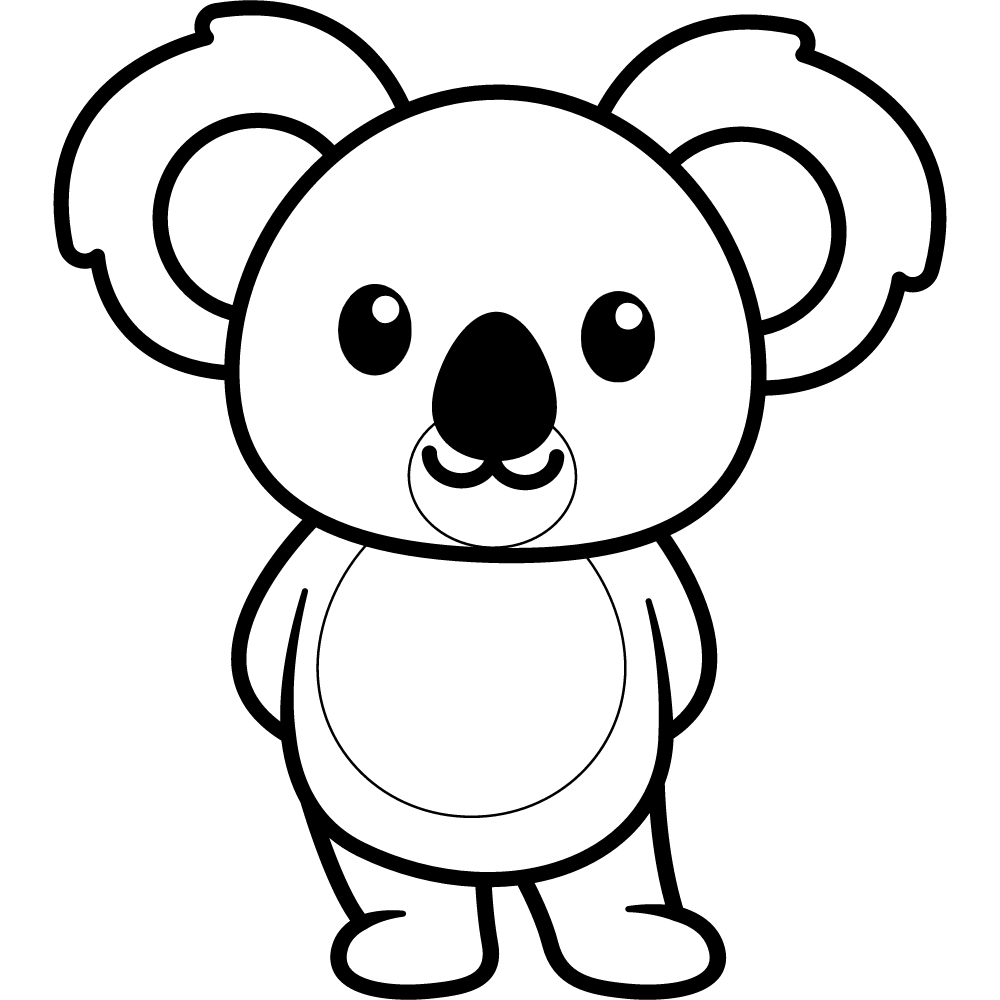 Cartoon Koala Coloring Page Free Printable Coloring Pages