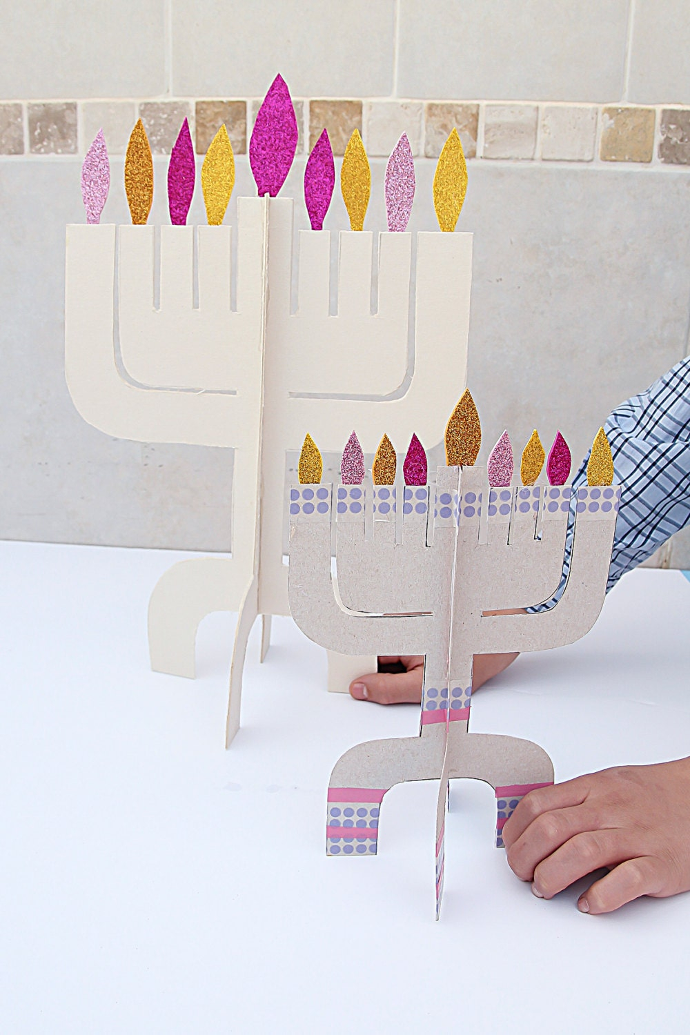 printable menorah craft