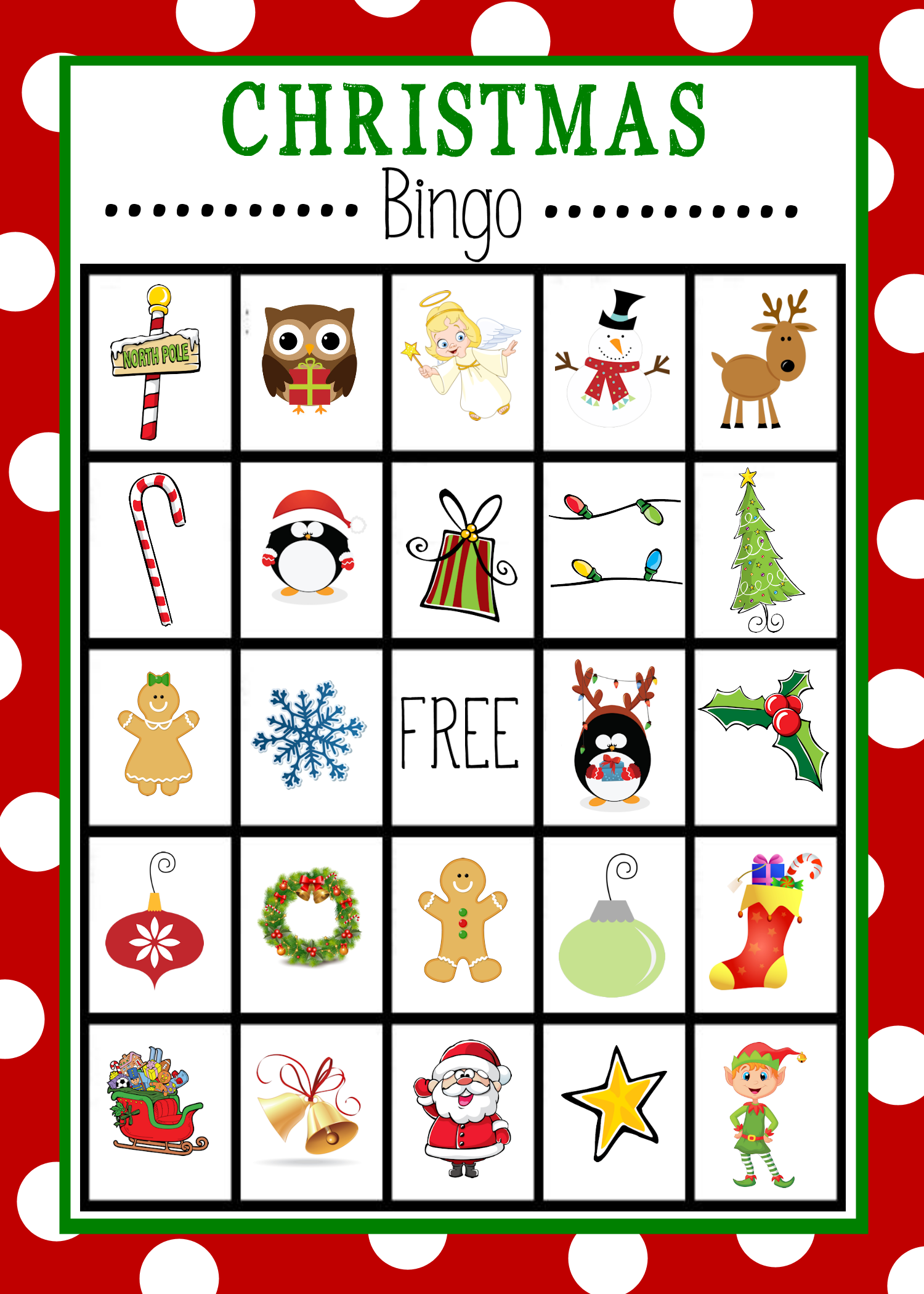 printable picture bingo cards