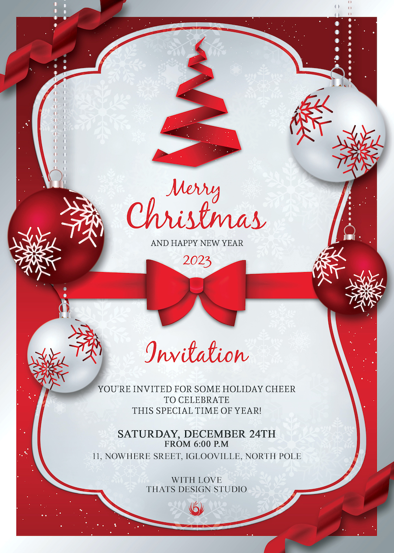 invitation template christmas