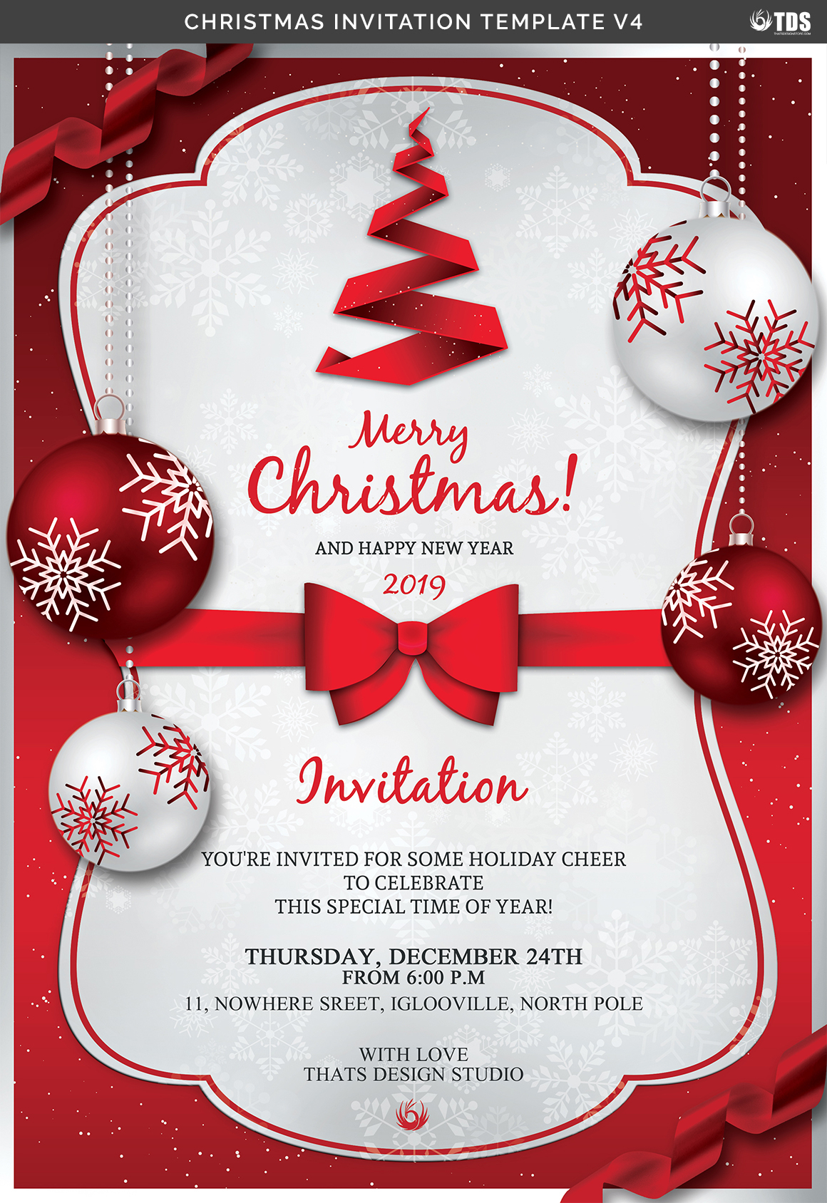 xmas invitation template