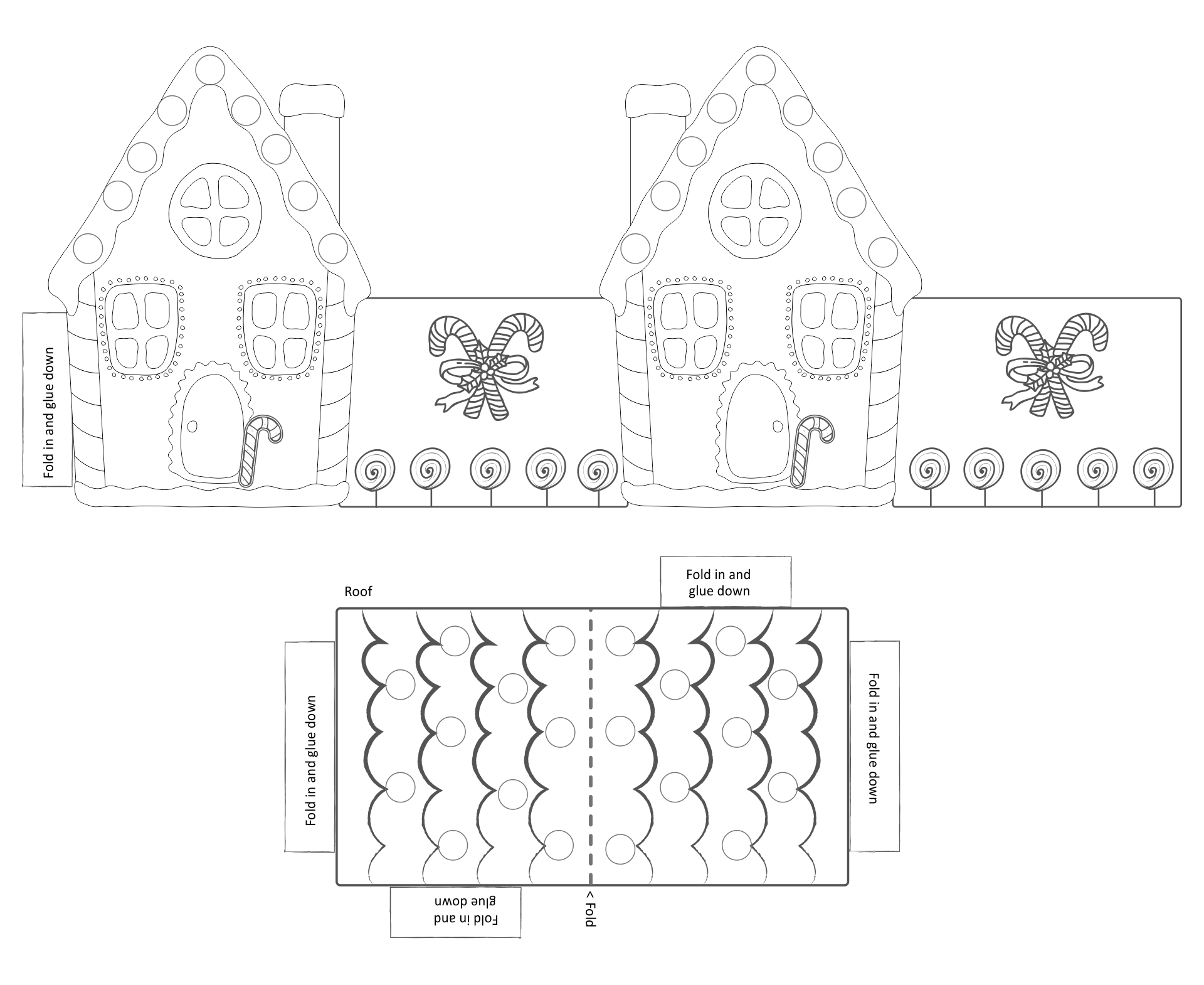 Christmas Paper House 14 Free PDF Printables Printablee