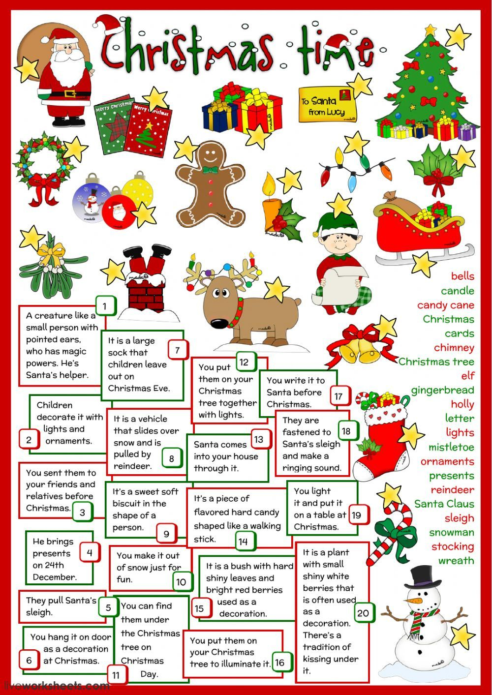 christmas activities for kids printable pdf