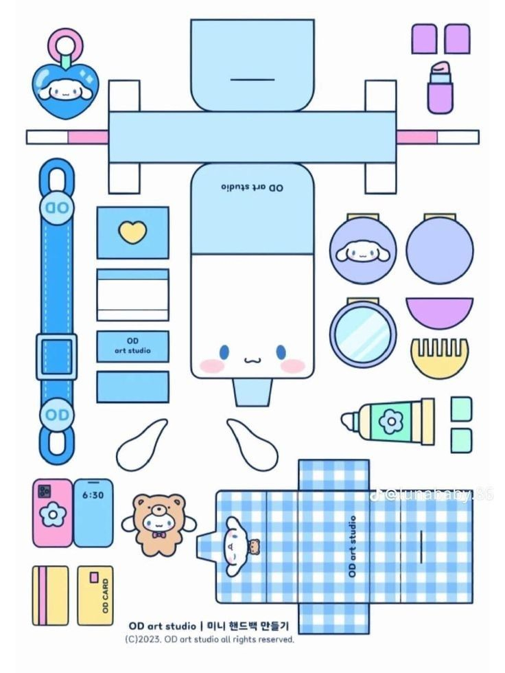 Cinnamoroll Paper Bag Template Manualidades Econ micas Paper Doll 