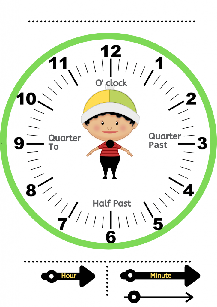 printable clock craft