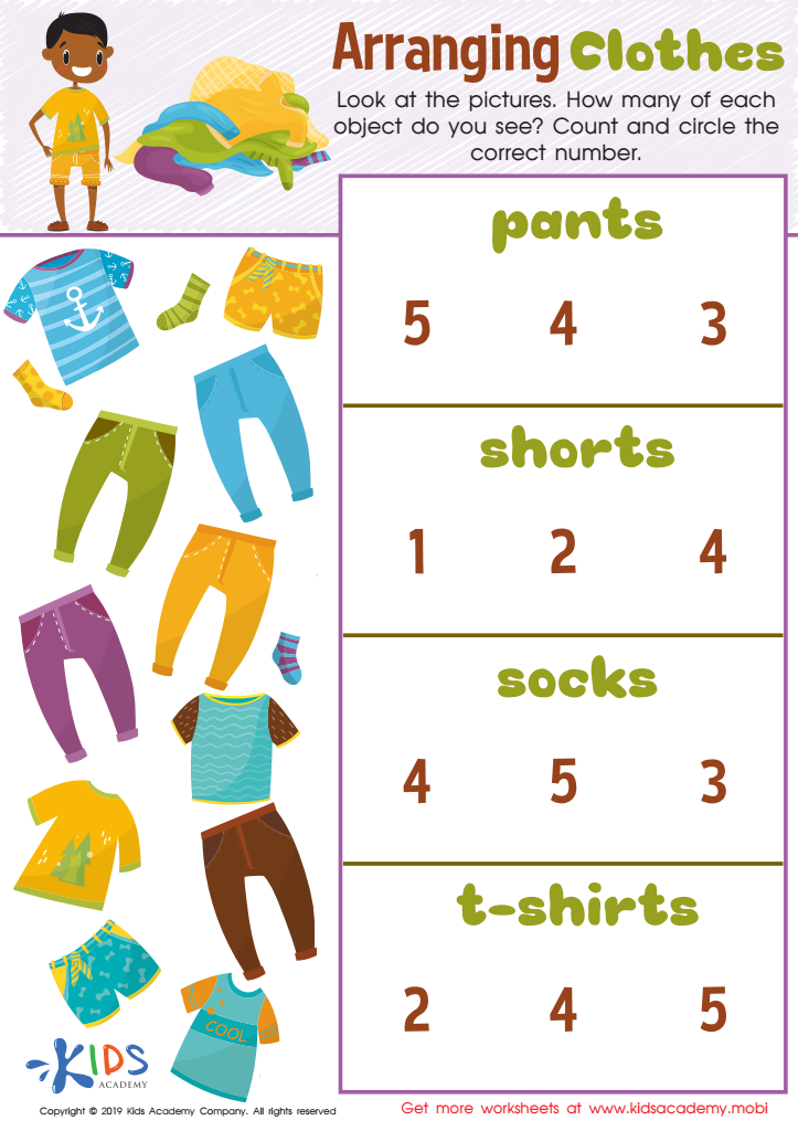Clothing Worksheets Pdf