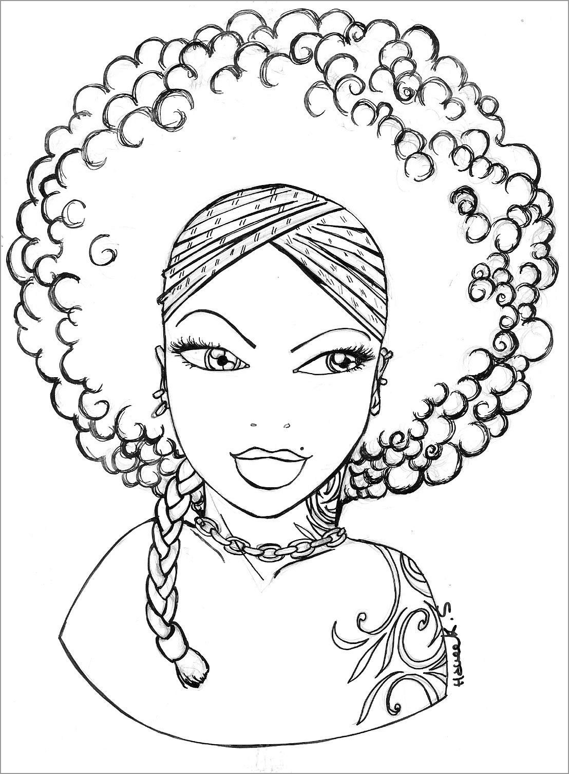free printable black girl coloring pages for adults free printable black girl coloring pages for adults