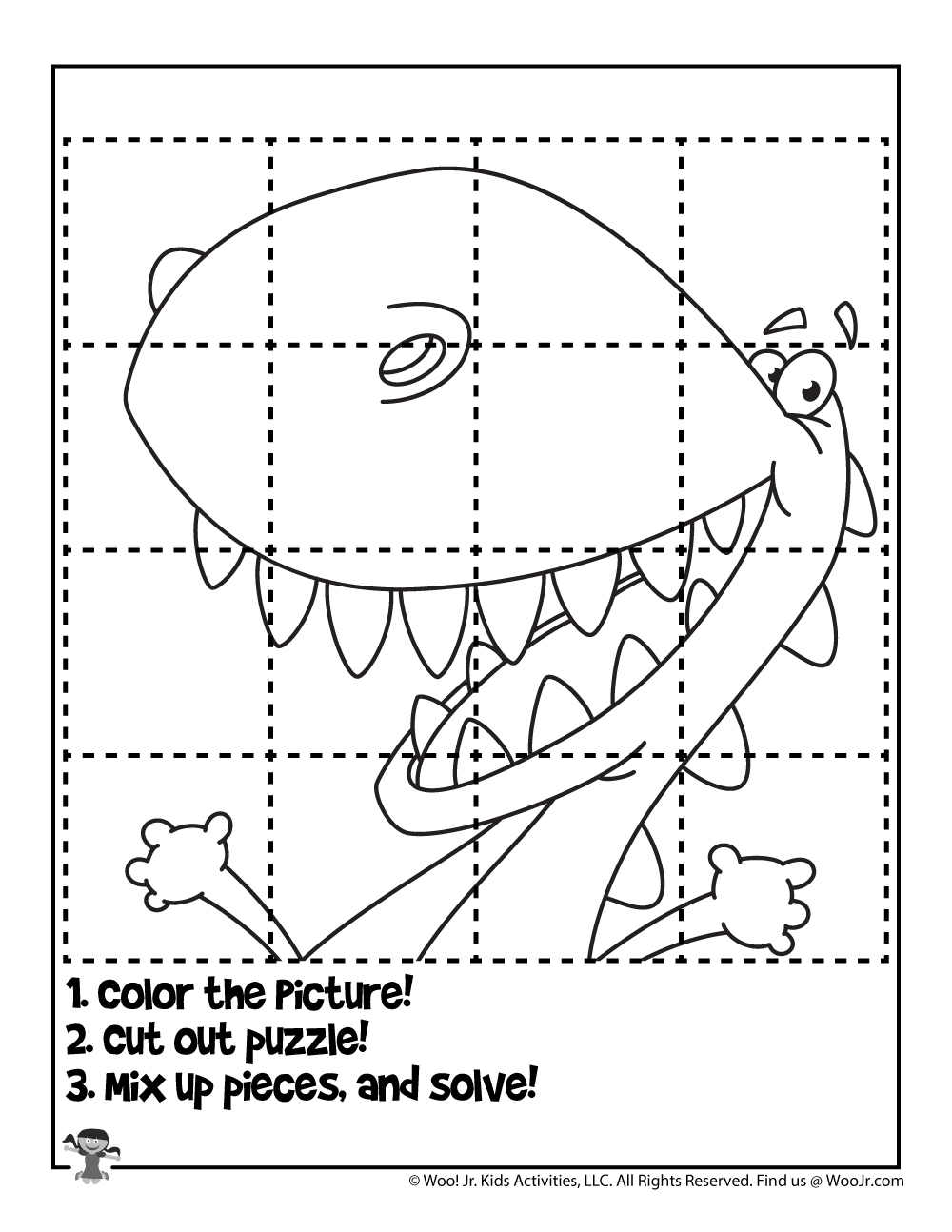 Color And Cut Printable Puzzle For Kids Woo Jr Kids Activities