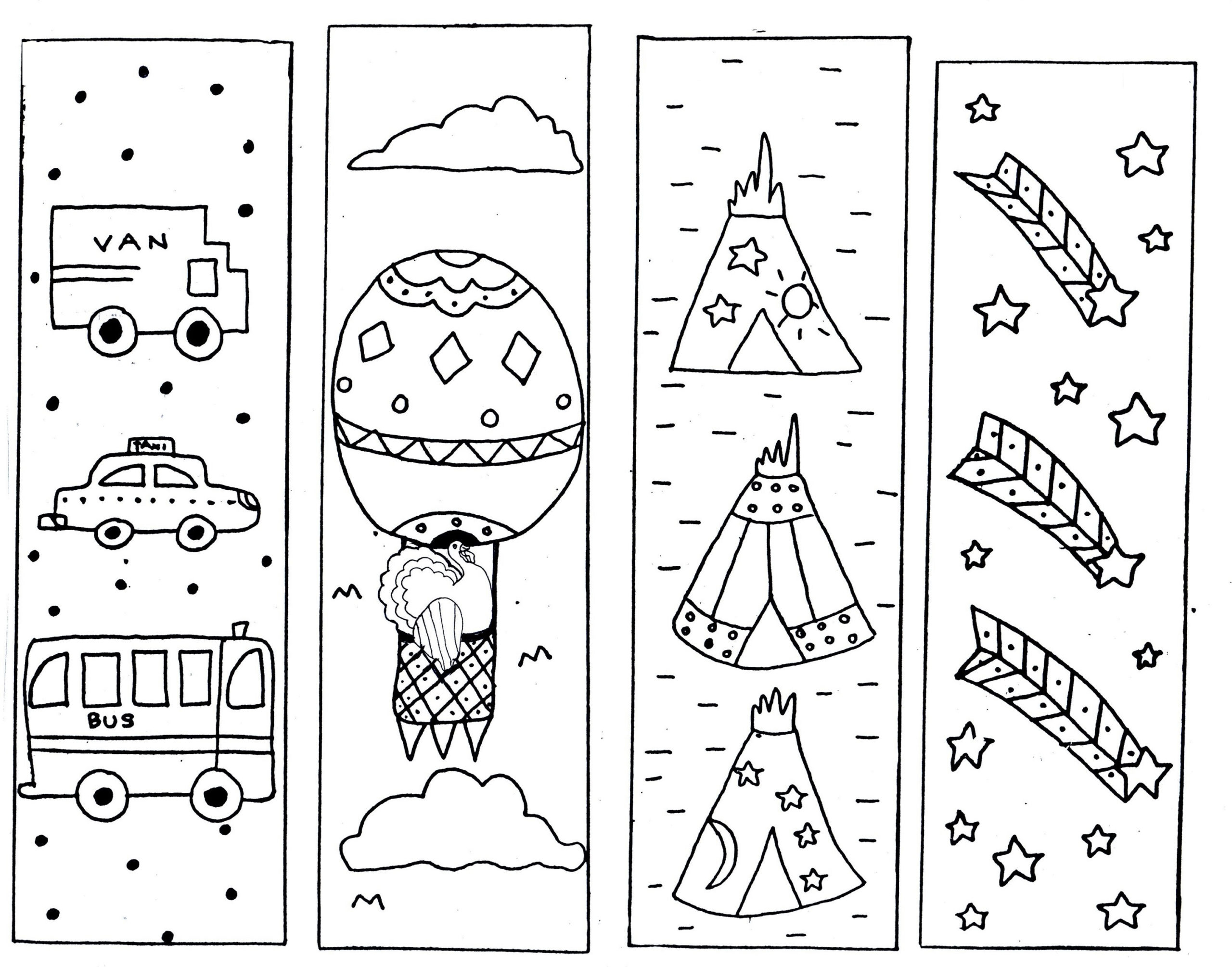 Color Your Own Bookmark FREE Printable Printable Bookmarks