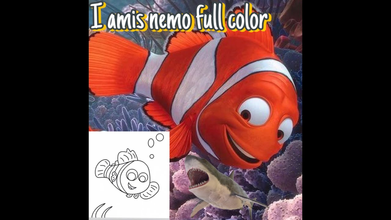 Colorful Nemo In The Sea Coloring4all YouTube
