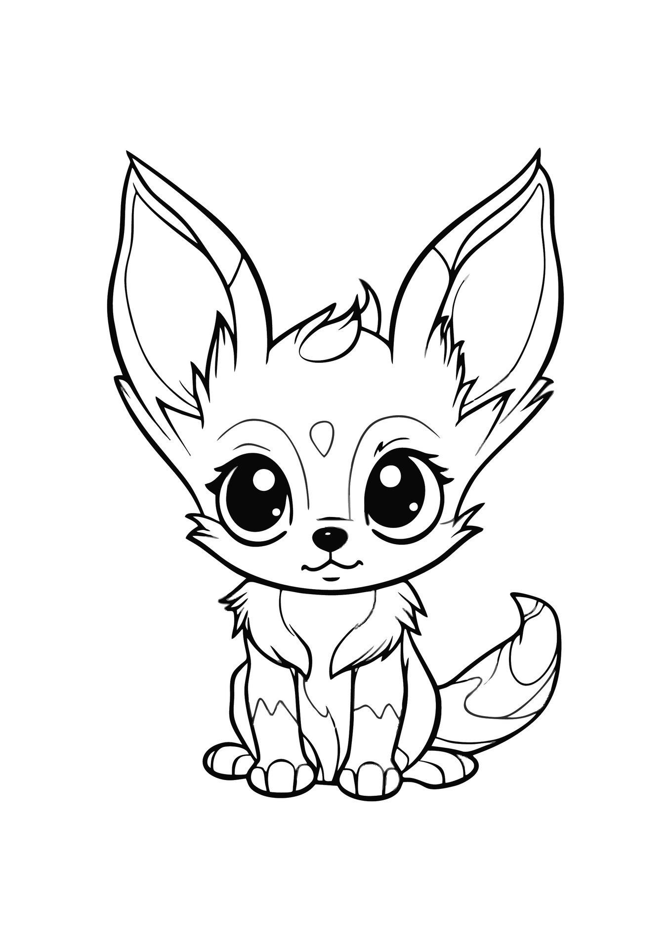Coloring Baby Animals For Kids 24757877 Vector Art At Vecteezy