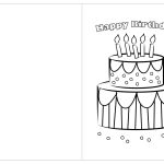 Coloring Birthday Cards Printable Printable And Enjoyable Learning