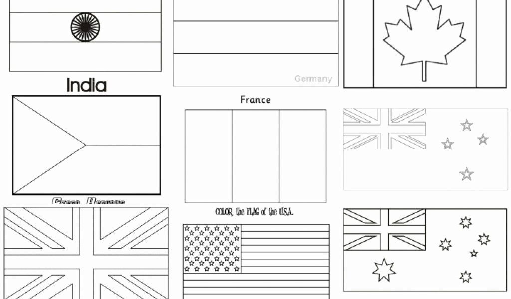 Coloring Flags Printables
