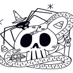 Coloring Halloween Masks Printable Free Printable Coloring Pages