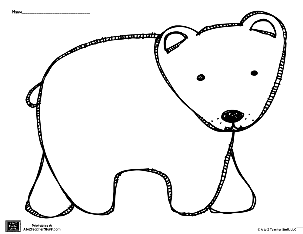 printable coloring pages bear