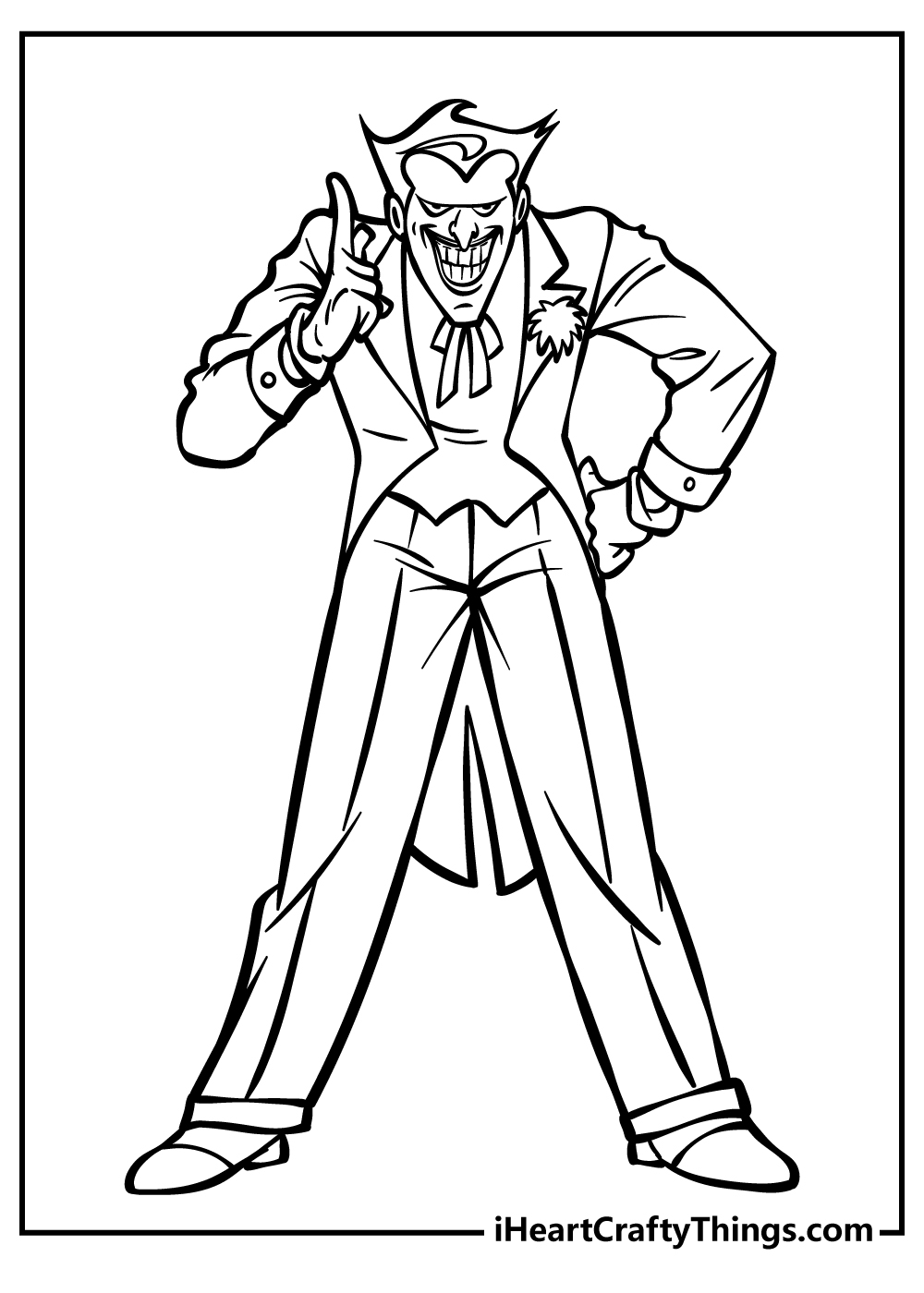 printable joker coloring pages