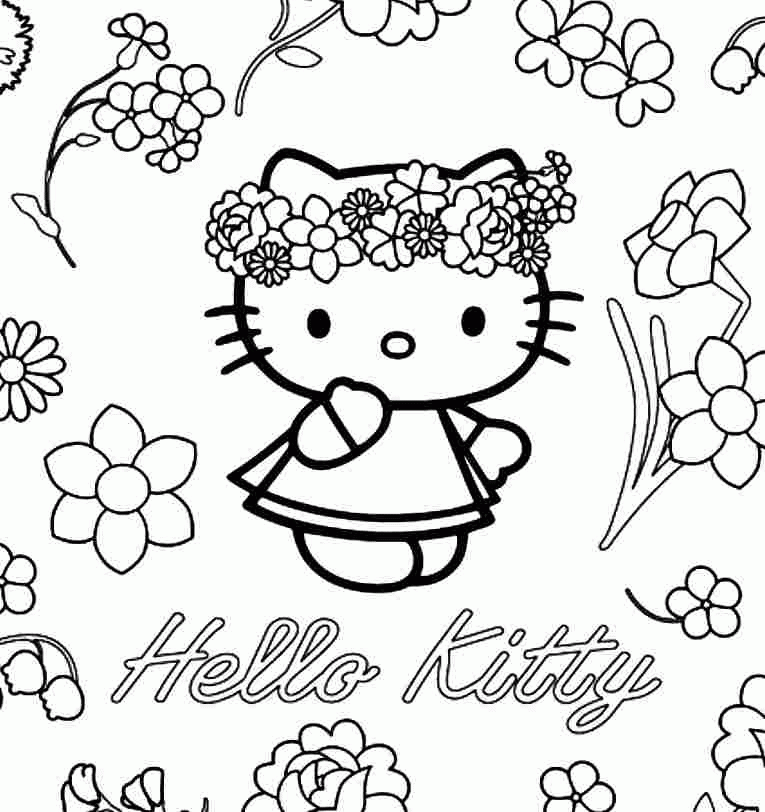 Coloring Pages For Girls Hello Kitty Coloring Home