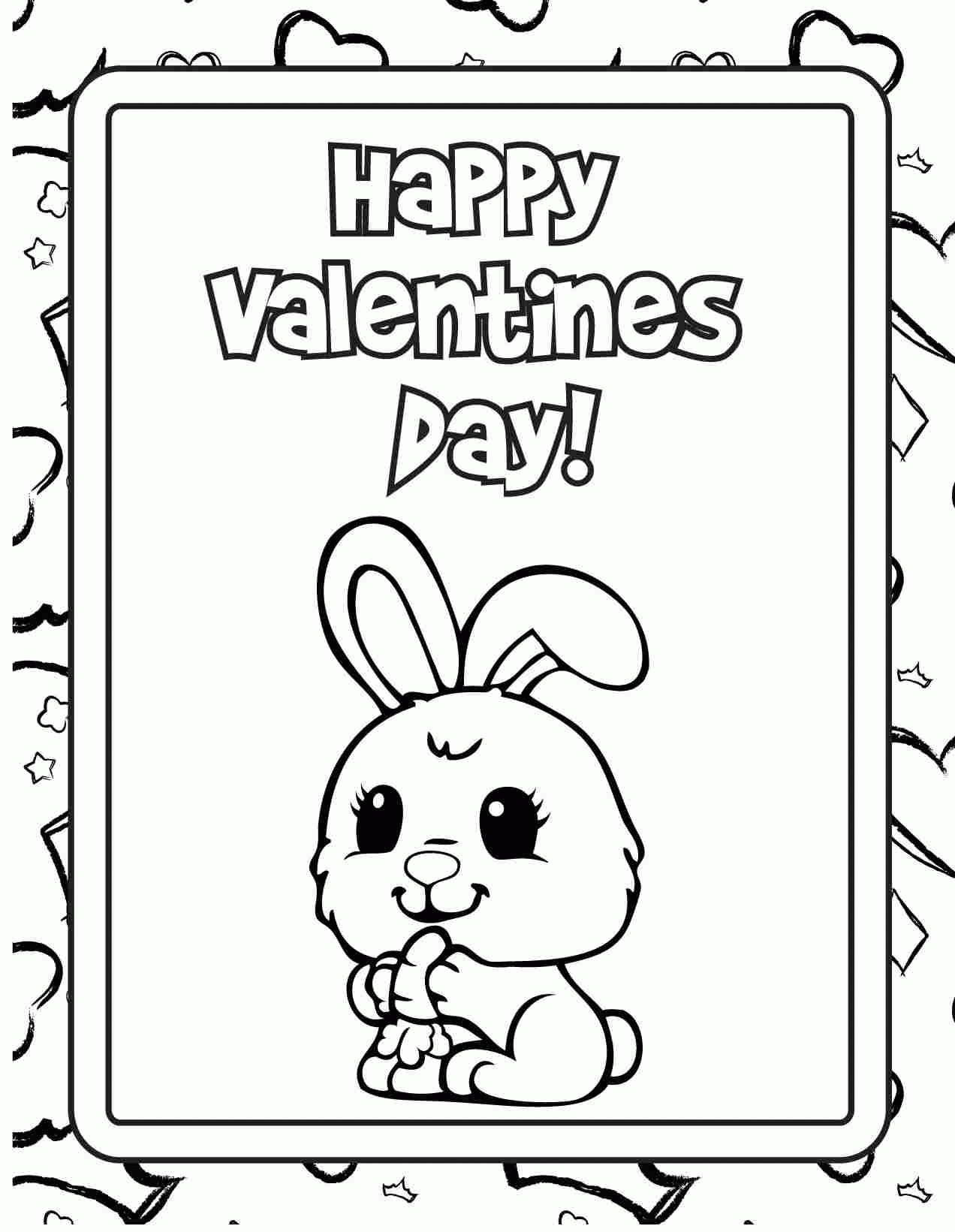 printable coloring valentine cards