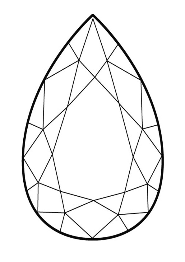 Coloring Pages Printable Diamond Coloring Page