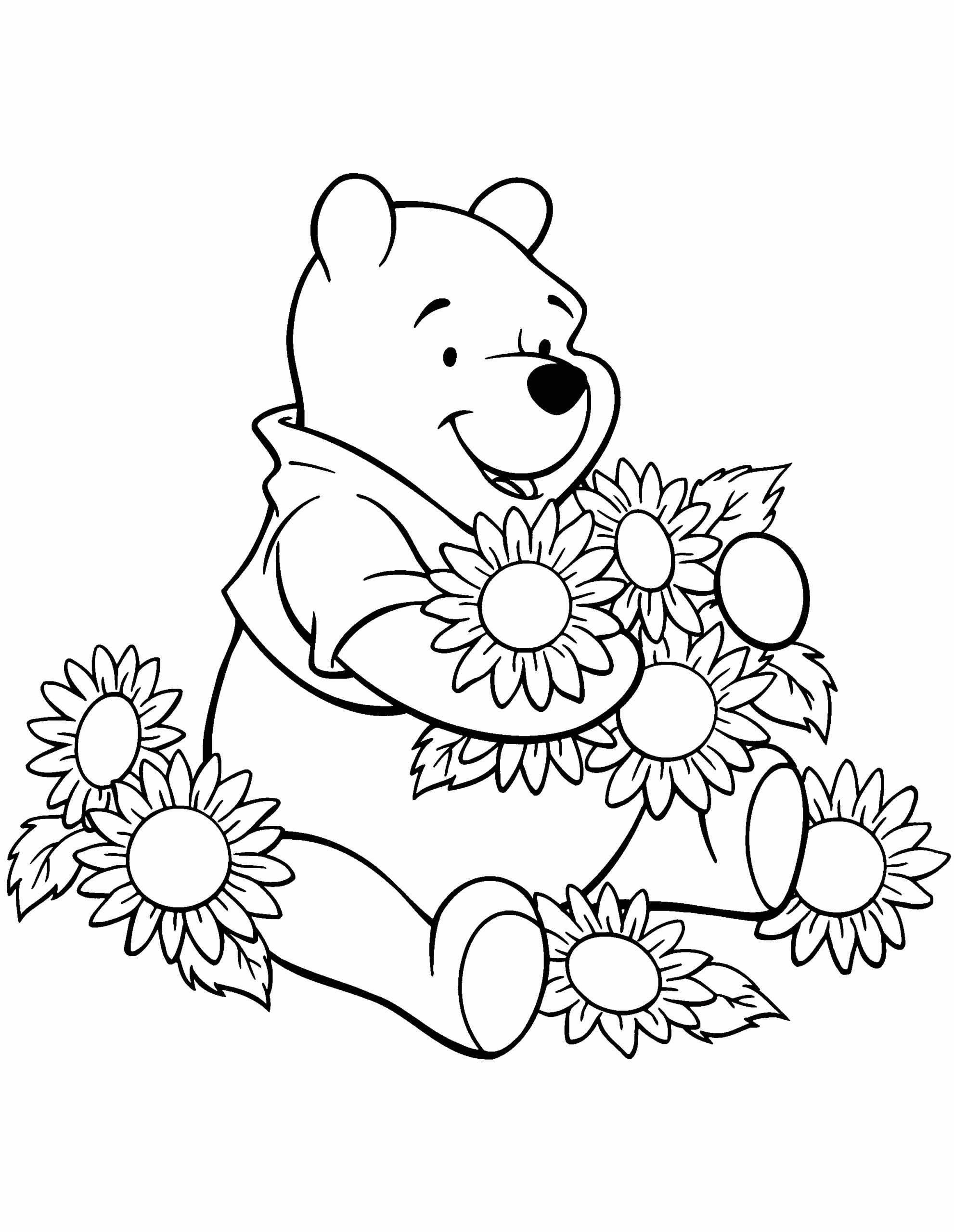 Coloring Pages Winnie The Pooh Classic Coloring Home