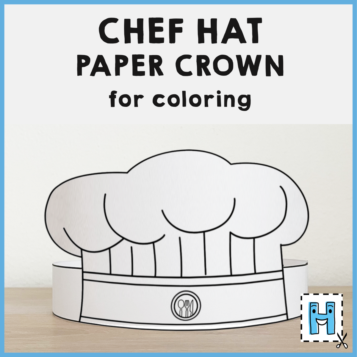 Community Helpers Paper Hats Career Day Printable Paper Coloring Craft 