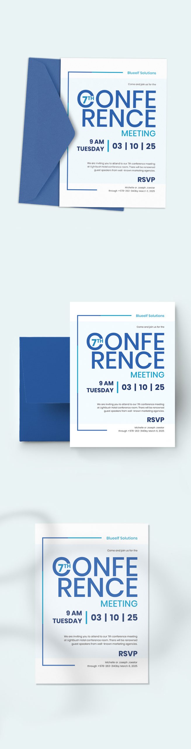 Conference Invitation Template Google Docs Illustrator InDesign 